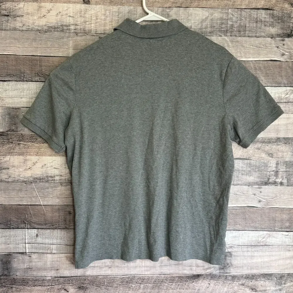 Polo Ralph Lauren Mens Polo Shirt Large Gray Classic Pony Preppy Business